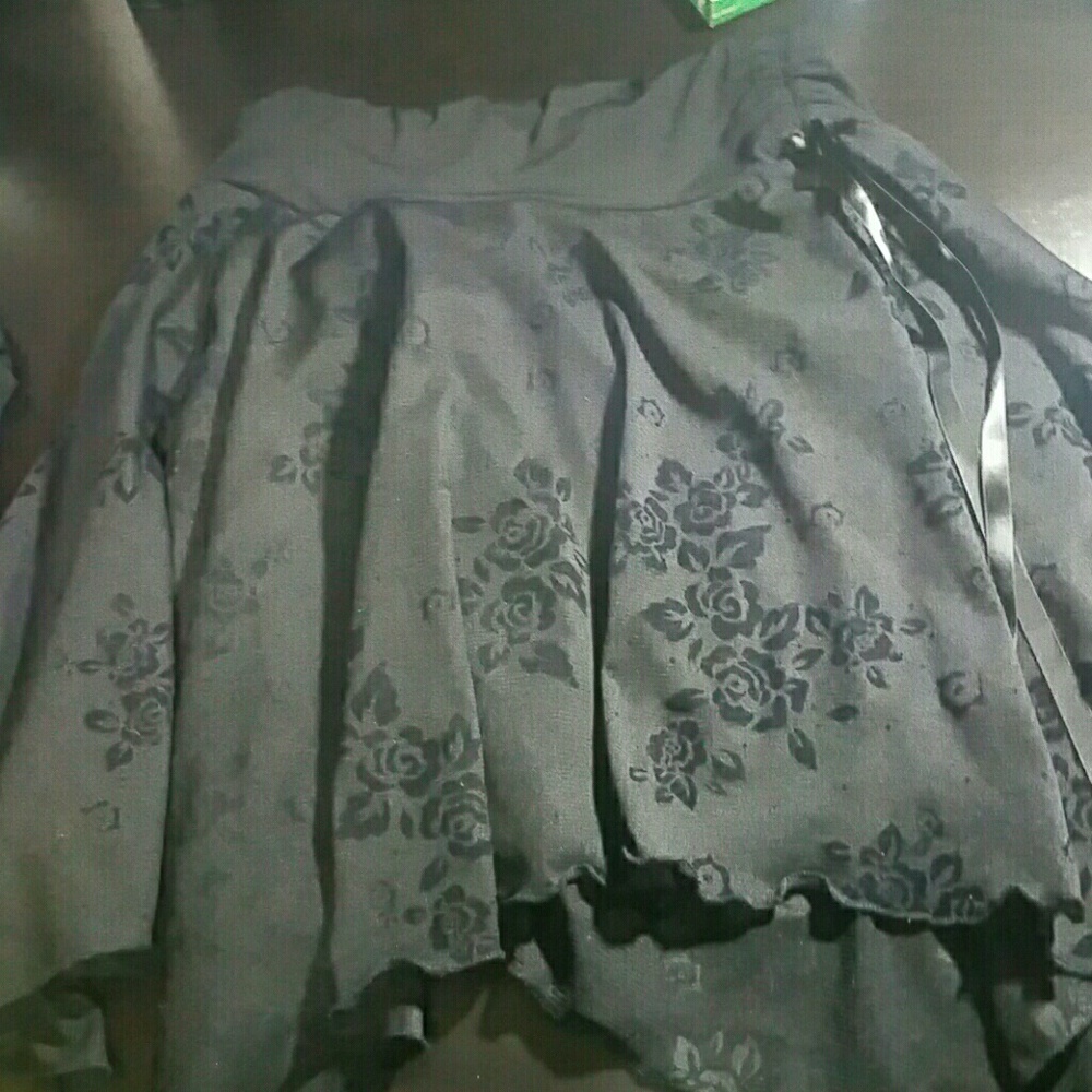 Black formal skirt